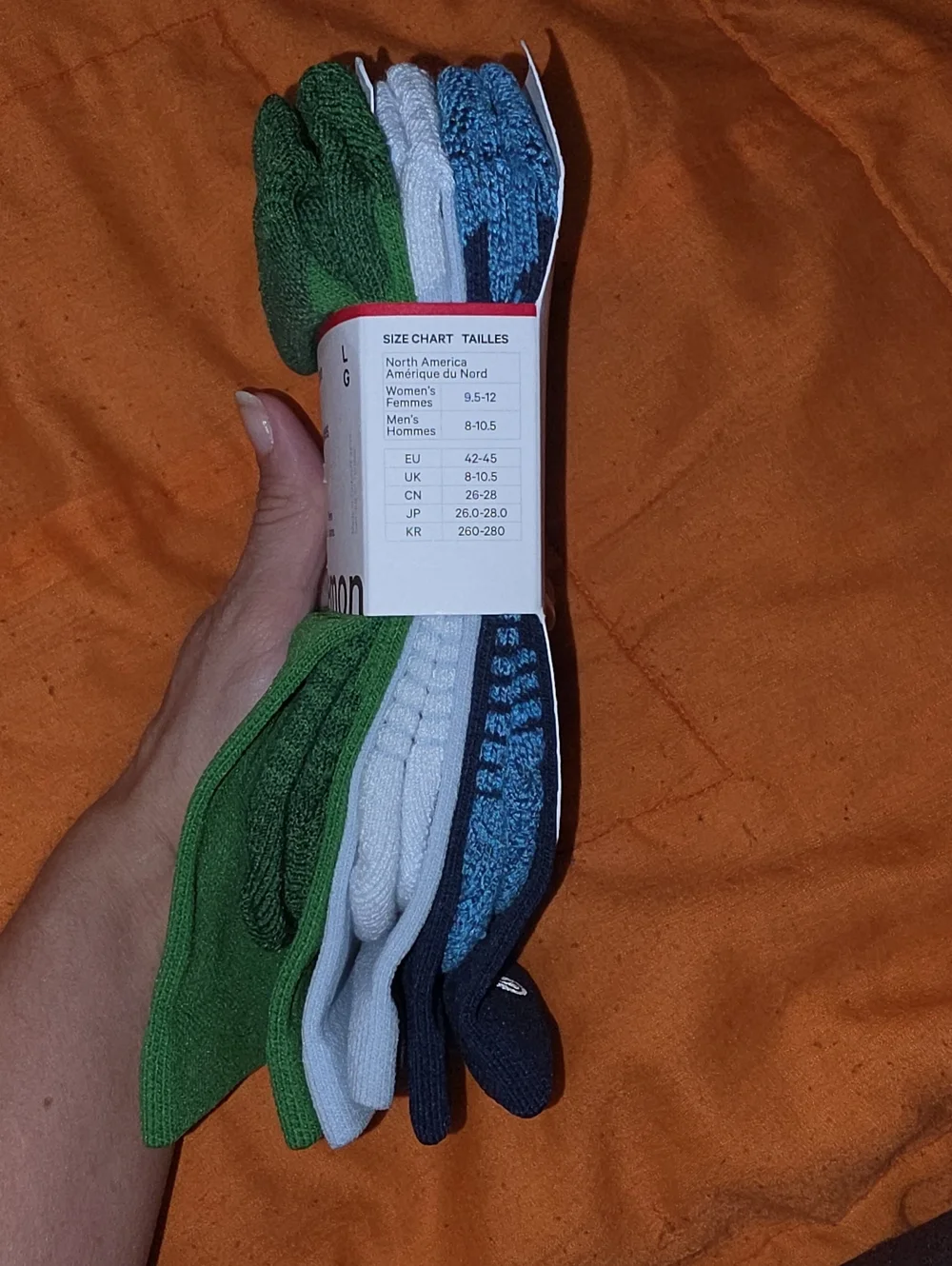 Lululemon Nwts Powerstride Cushion Socks! 3 Pack! LEON/STRH/CLBL. LG